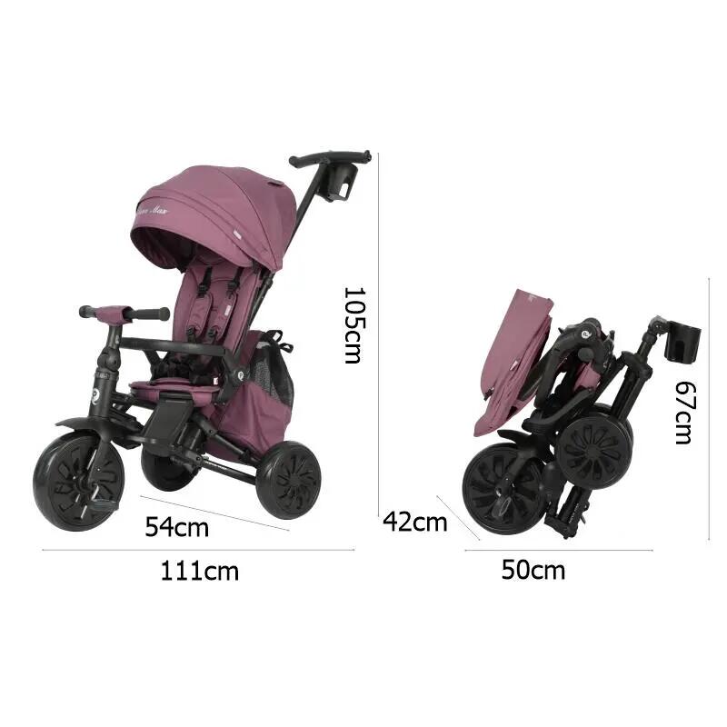 Tricicleta ultrapliabila Qplay Nova MAX Violet