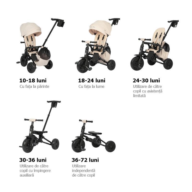 Triciclo Qplay Nova Max Beige 4/7