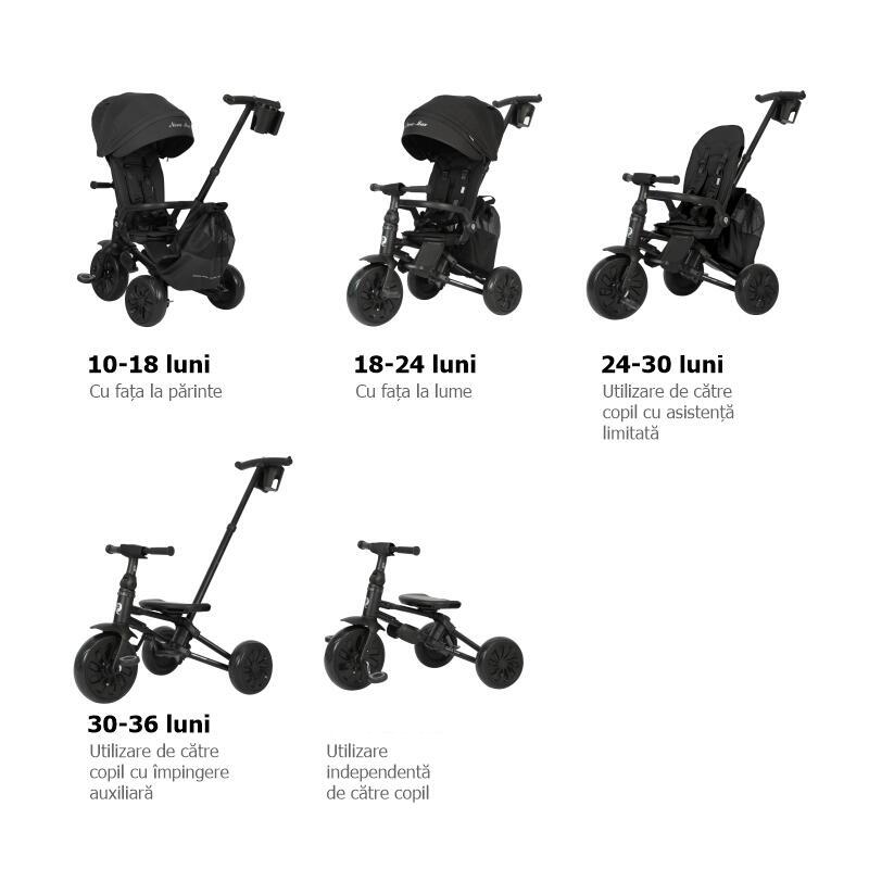Tricycle Qplay Nova Max Noir 4/7