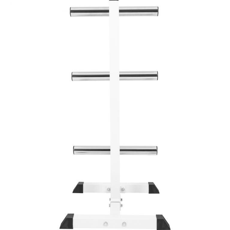 Rack porta dischi Gorilla Sports in acciaio per bilancieri olimpici, 6 supporti 3/7