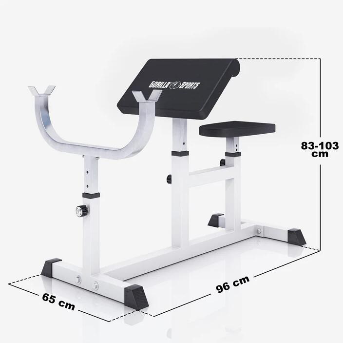 BANC DE MUSCULATION CURL | MUSCULATION | BLANC 6/7
