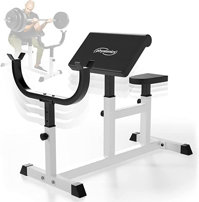 Posilovací lavice - univerzální nastavitelná bench - scottova lavice 6/7