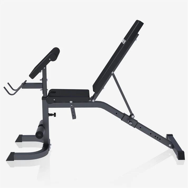 Fitnessbank - Curlrack - Verstelbaar - Belastbaar tot 250 kg - Zwart 3/7