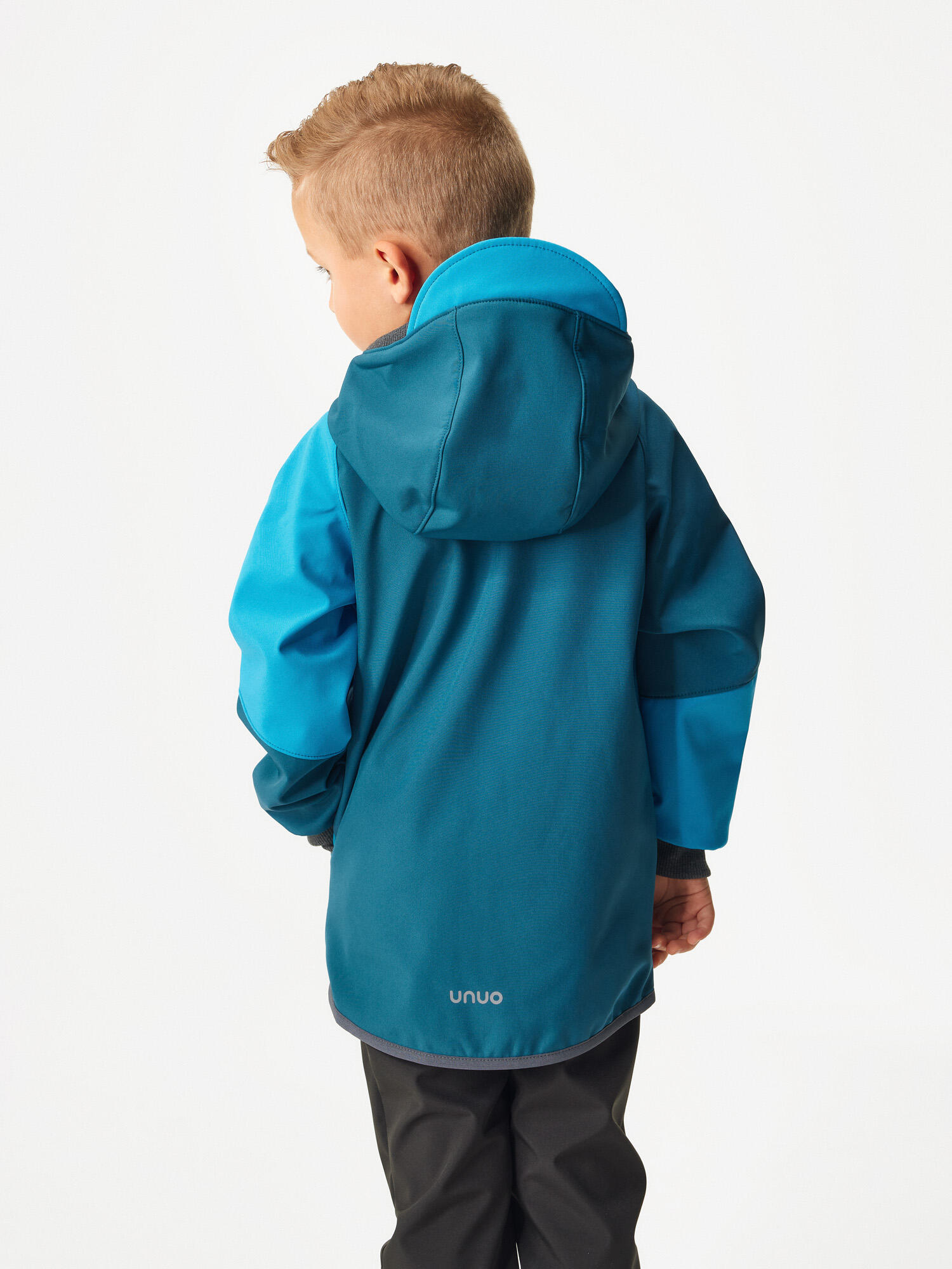 Softshell-Jacke mit Fleece für Kinder Street, Kobalt, Türkis 4/7