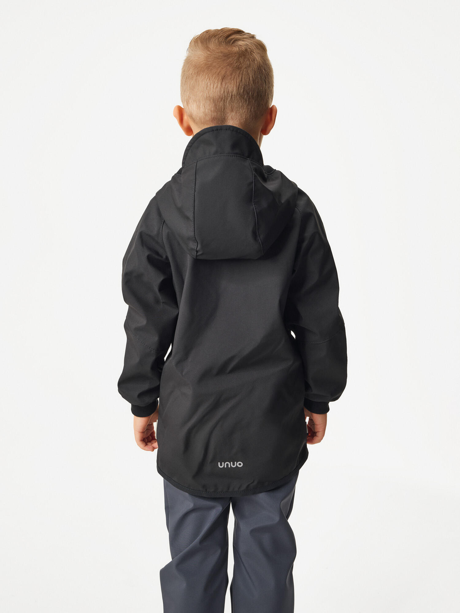Ungefütterte Softshell-Jacke für Kinder Street, Schwarz 3/5