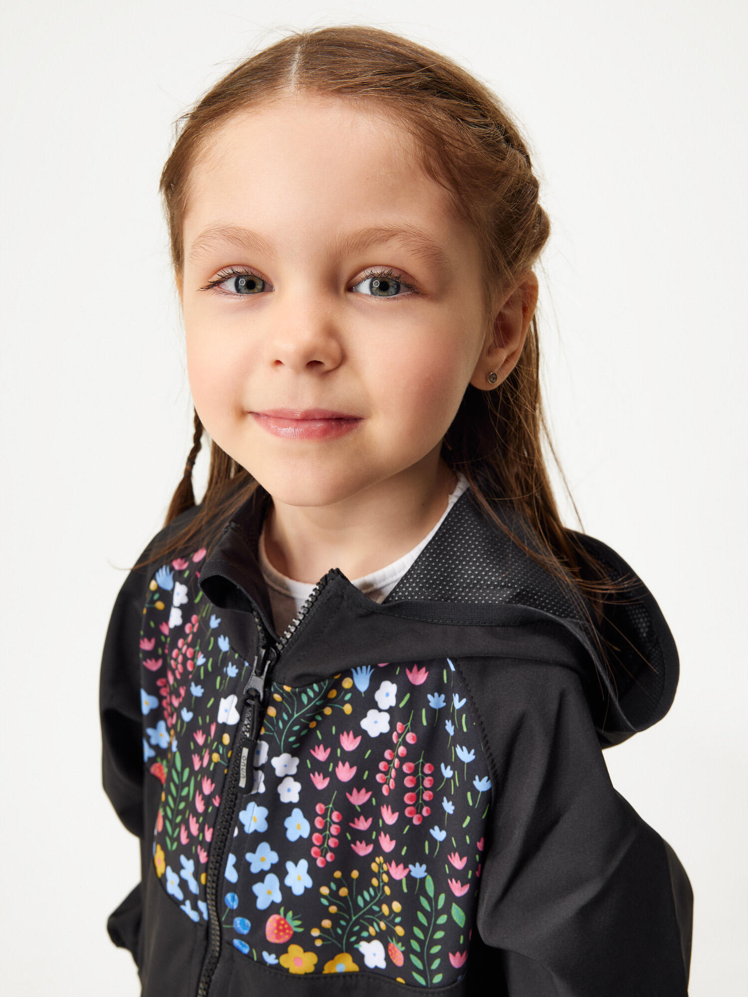 Ungefütterte Softshell-Jacke für Kinder Basic, Schwarz, Garten 5/7