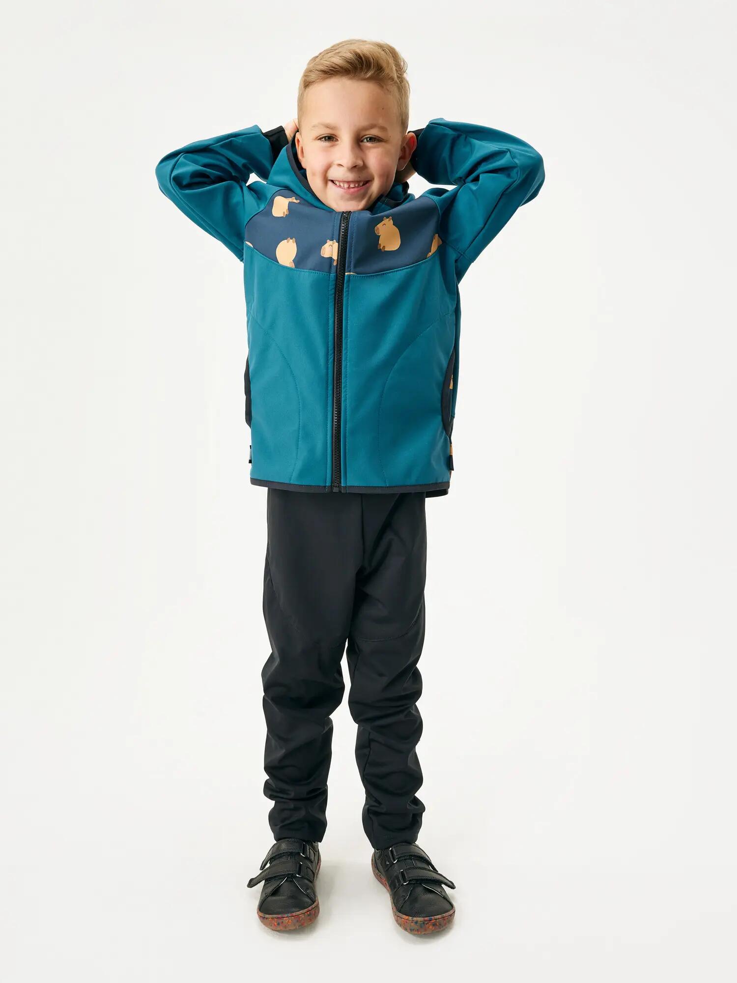 Dětská softshellová bunda Basic s fleecem 3/7