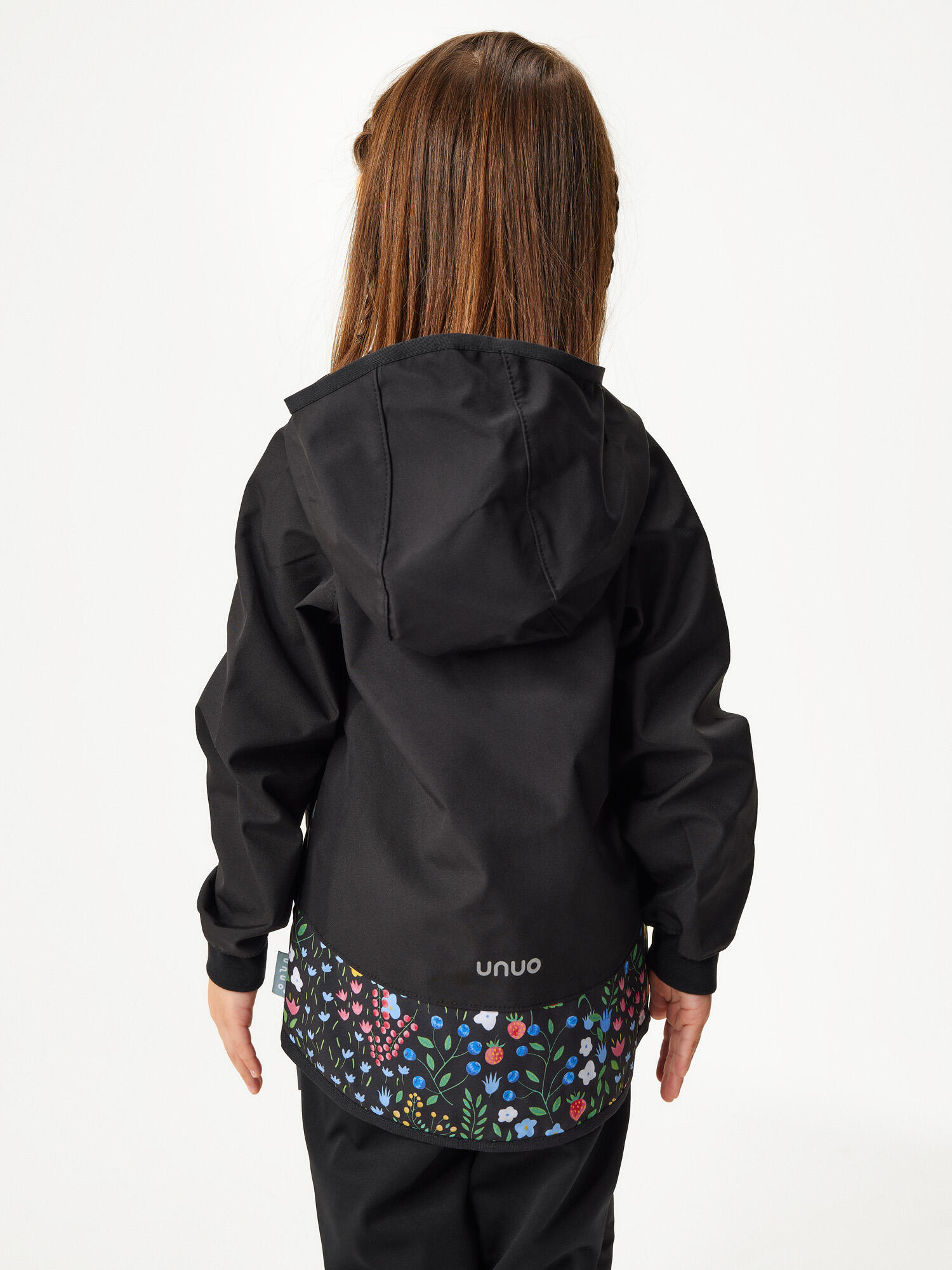 Ungefütterte Softshell-Jacke für Kinder Basic, Schwarz, Garten 3/7