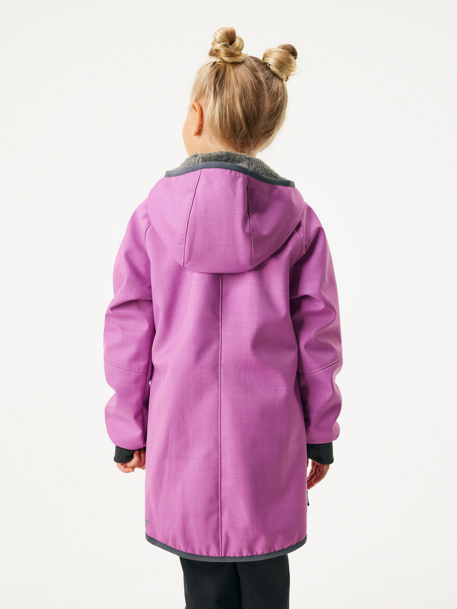 Softshell-Jacke mit Teddyfutter für Kinder, Violett 3/7