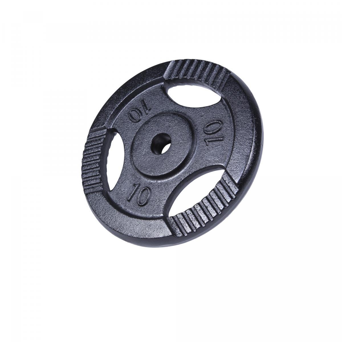 Disc din fontă cu manere ,negru de 10 kg 30/31 mm