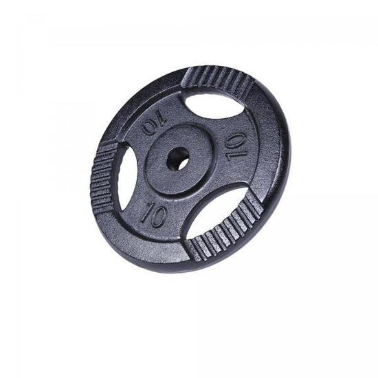 DISQUE DE MUSCULATION FONTE NOIR AVEC POIGNÉES 31MM | AU CHOIX DE 1,25KG À 20KG