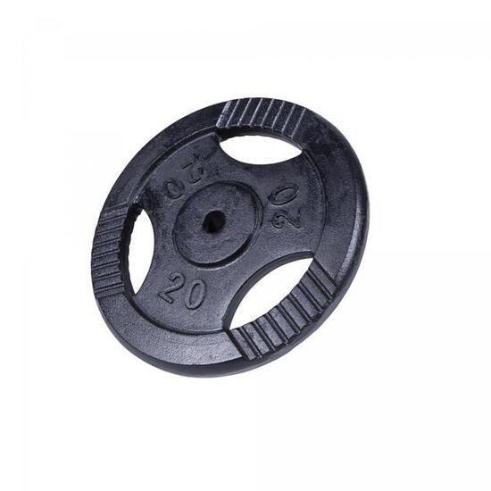 DISQUE DE MUSCULATION FONTE NOIR AVEC POIGNÉES 31MM | AU CHOIX DE 1,25KG À 20KG