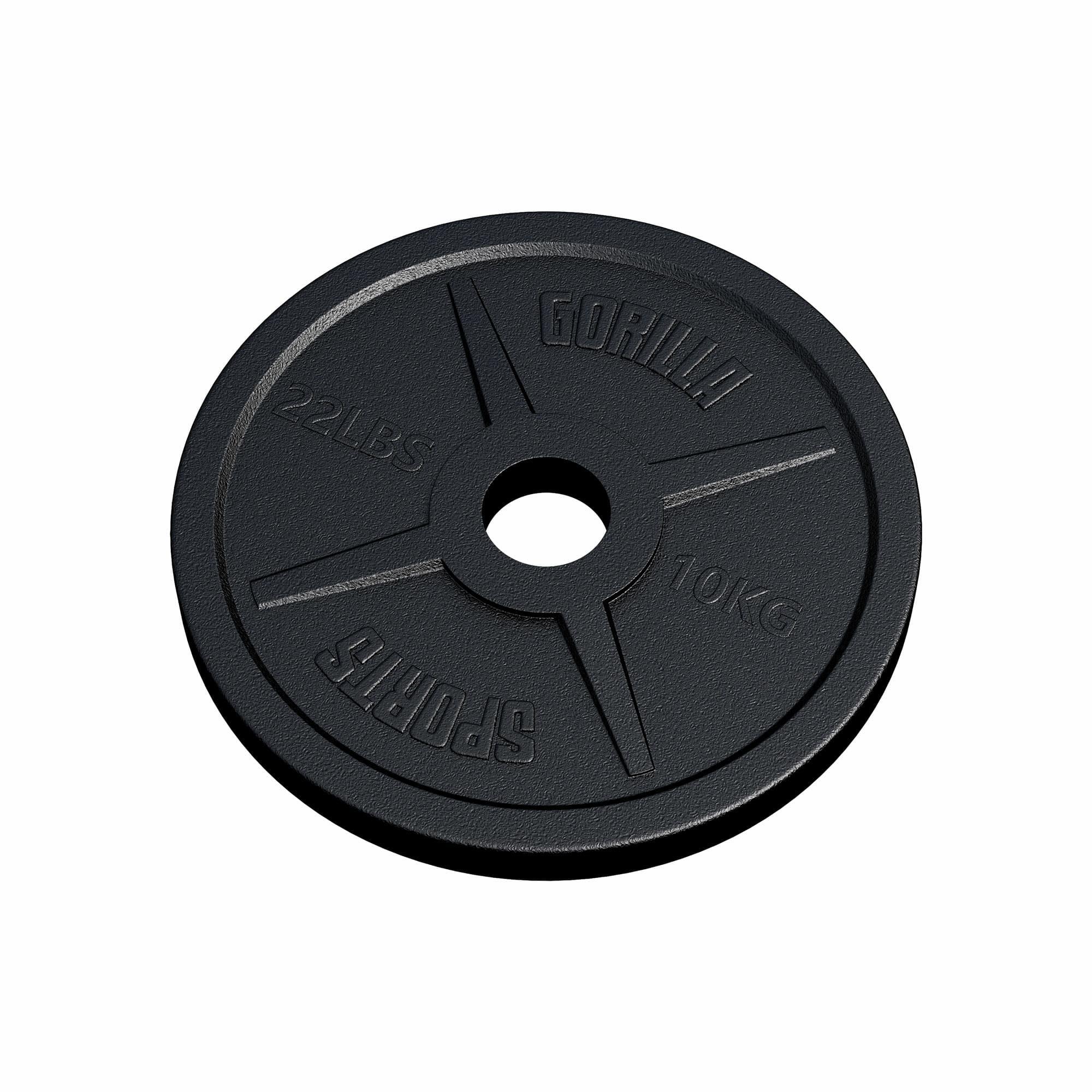 GORILLA SPORTS Silový - trénink - litinový kotouč 10 kg - kotouč