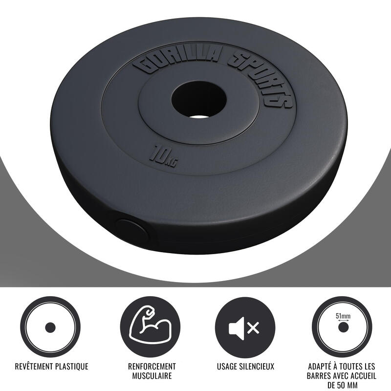 Discuri olimpice umplute cu ciment 1,25-15Kg 50/51mm