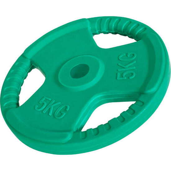 DISQUE DE MUSCULATION CAOUTCHOUC GRIP | DIAM 31MM | AU CHOIX DE 1,25KG À 25KG