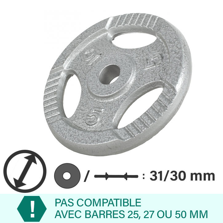 Disc din fontă ,argintiu, 30/31 mm