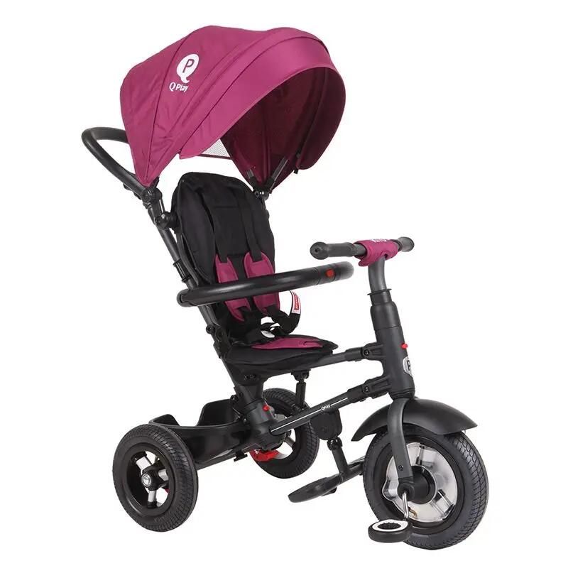 Tricicleta cu roti de cauciuc Qplay Rito Rubber Violet 2/4