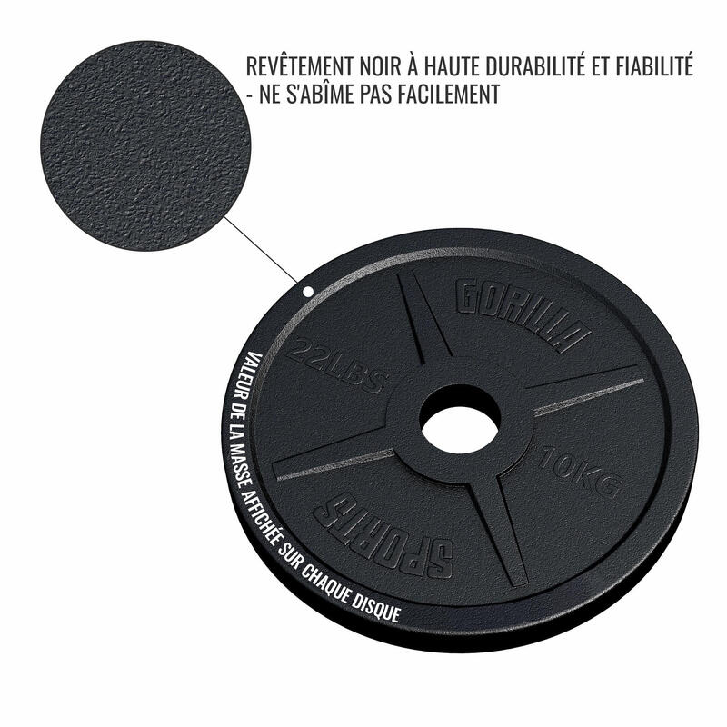 Disc Olympia fonta Ø 50/51 mm de la 1,25 la 25 Kg