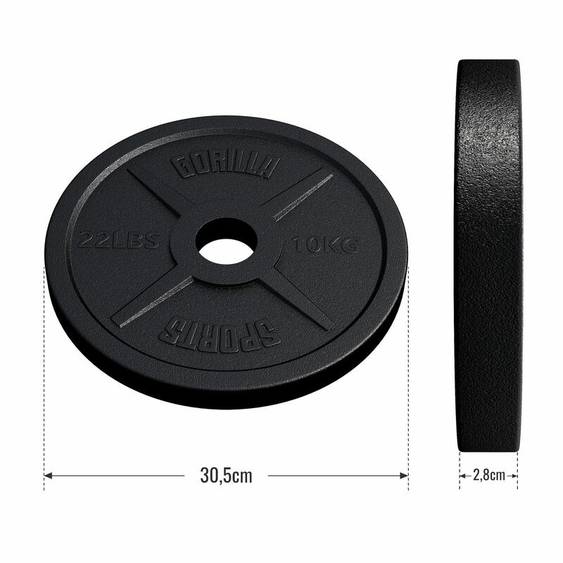 Disc Olympia fonta Ø 50/51 mm de la 1,25 la 25 Kg