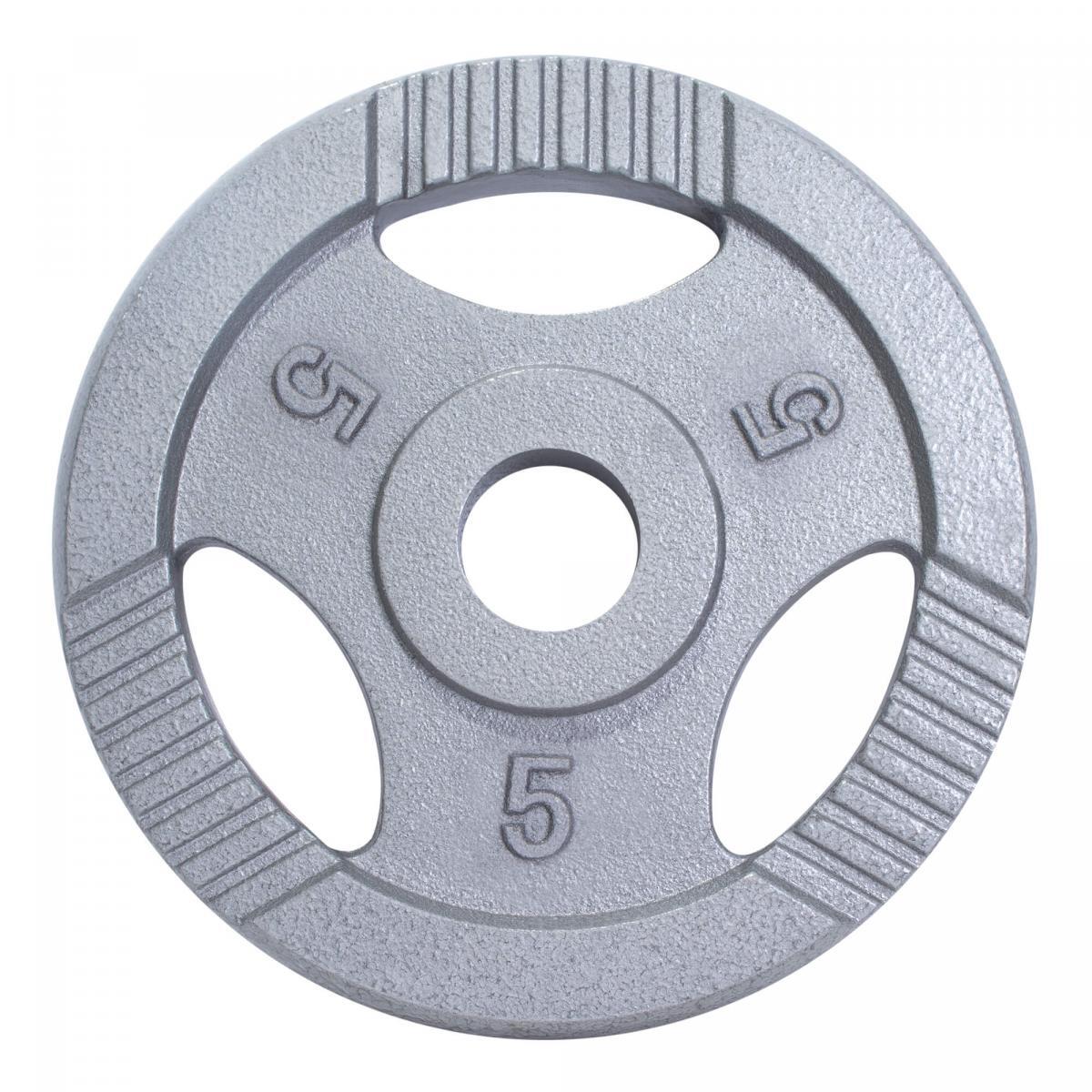 DISQUE OLYMPIQUE EN FONTE GRIS AVEC POIGNÉES 51MM | AU CHOIX DE 1,25KG À 20KG 2/7