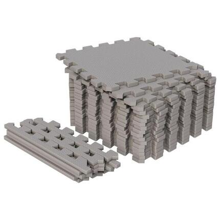 Tapis Mousse - 18 Pièces et Bords, 30x30 cm, Antidérapant, Tapis Protection Sol