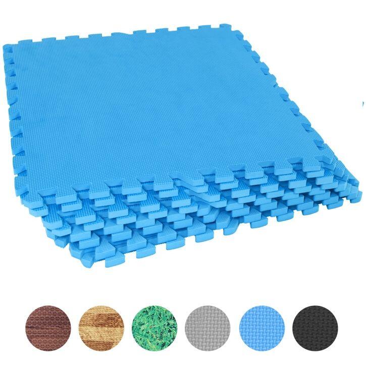 Saltea Tip Puzzel 8 Buc Albastru