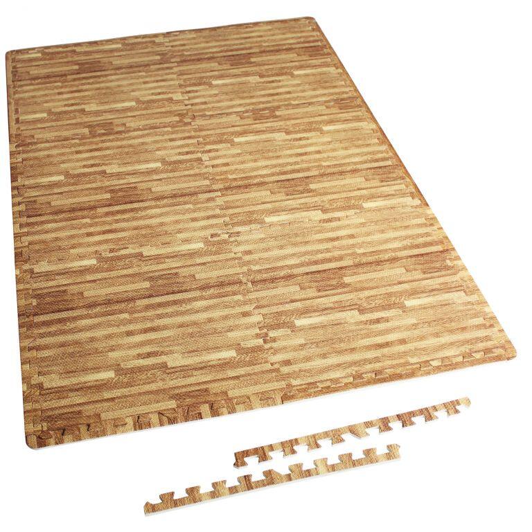 Vloermatten - Beschermingsmatten - 6 matten + 12 eindstukken - Puzzel mat - 3/7