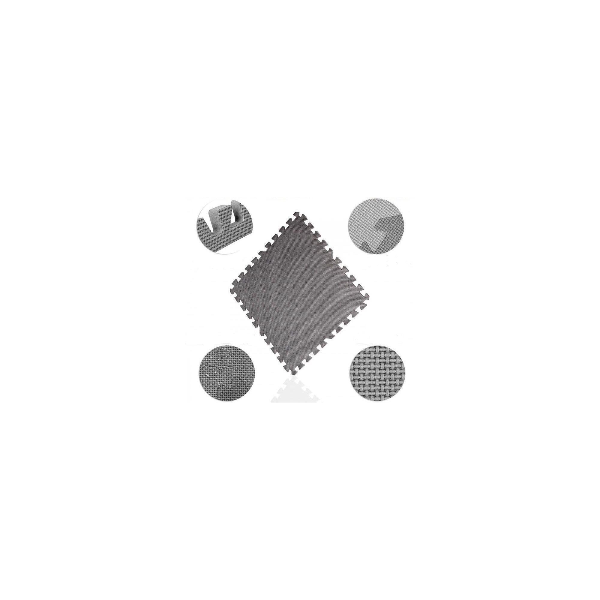 Set de 8 covorase de protectie, MOVIT®, 3m², lemn inchis