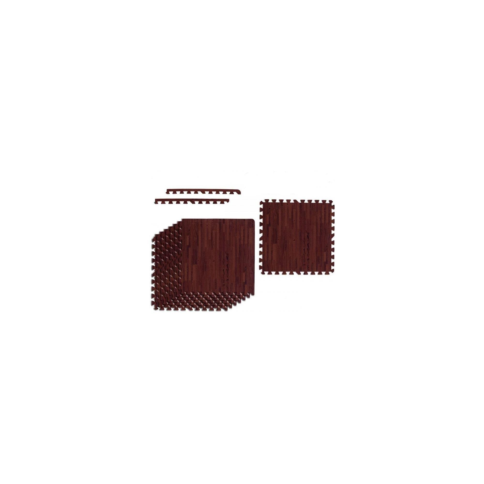 Set de 8 covorase de protectie, MOVIT®, 3m², lemn inchis