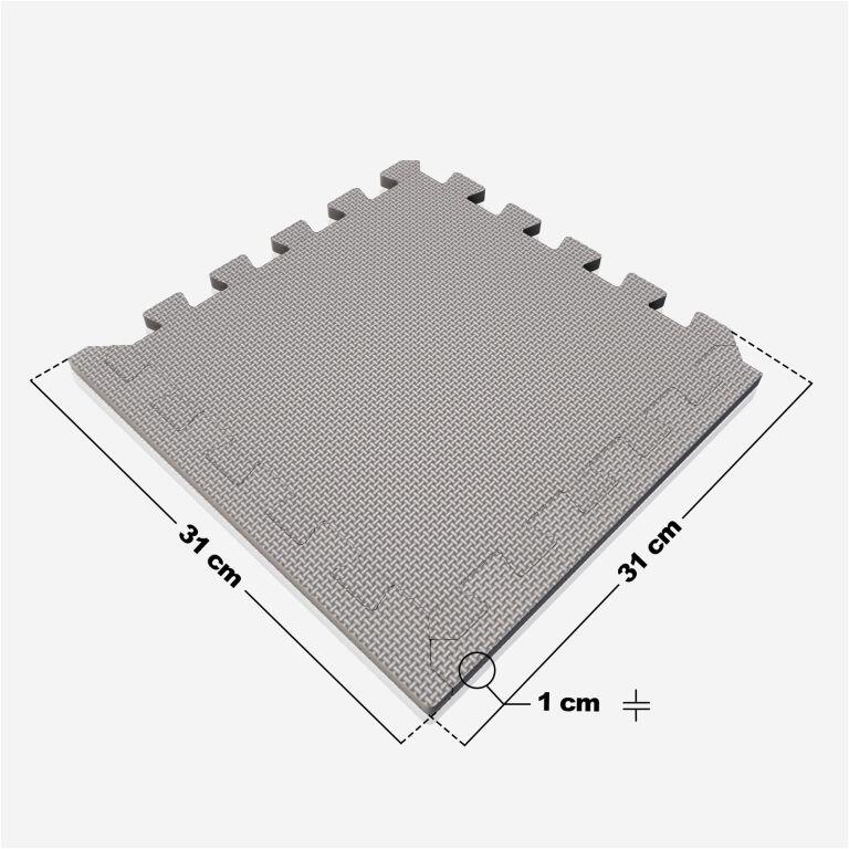 Tapis Mousse - 18 Pièces et Bords, 30x30 cm, Antidérapant, Tapis Protection Sol 2/7