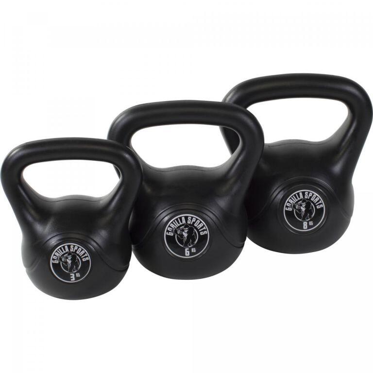 GORILLA SPORTS Kettlebell Kunststoff