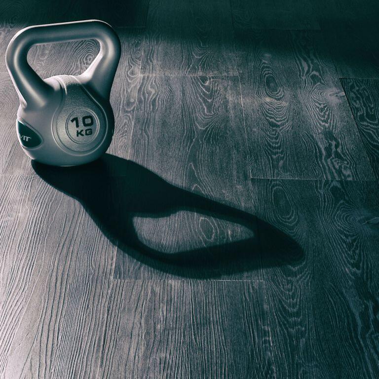 Kettlebell, MOVIT®, STYLISH, 10kg, albastru petrol
