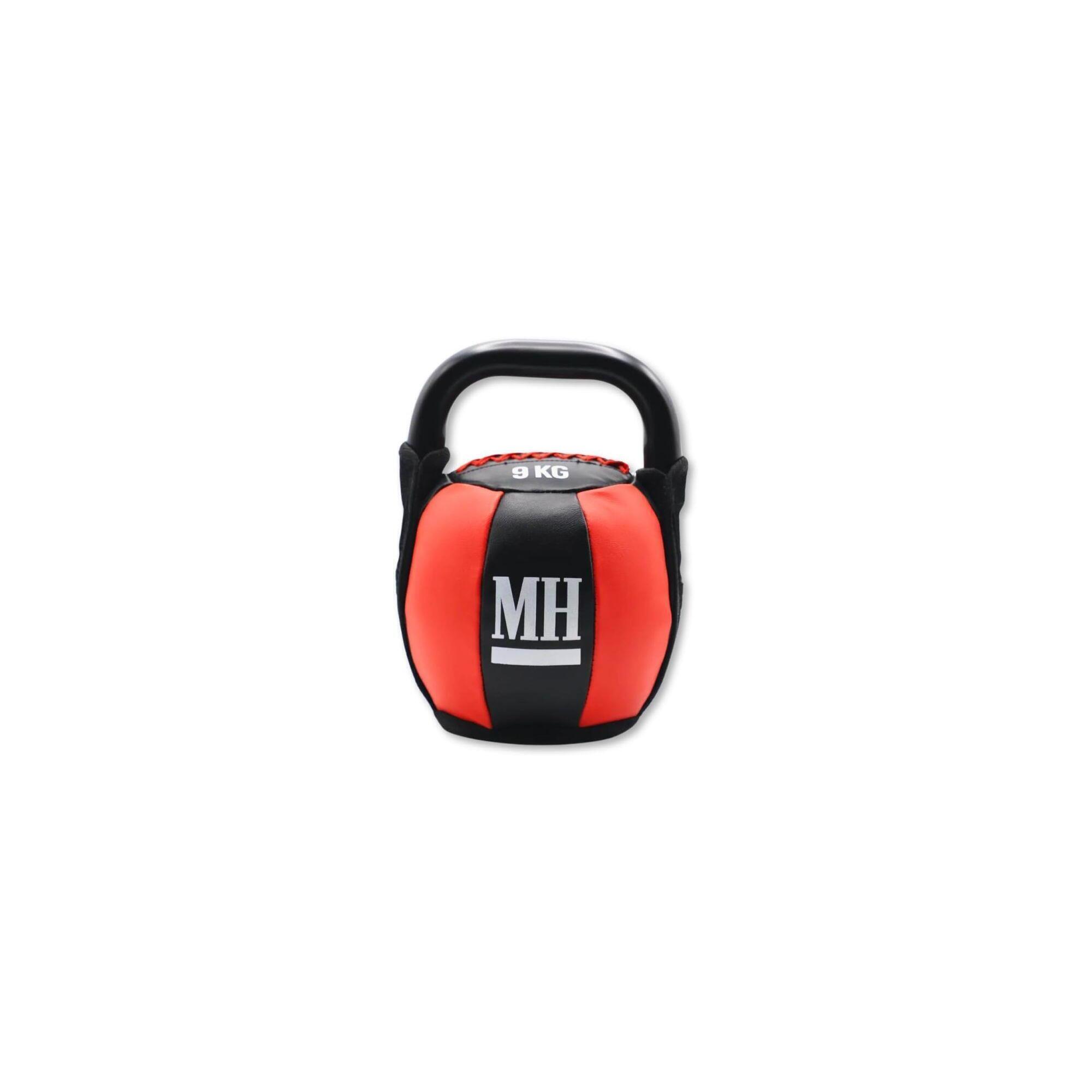 Kettlebell cu invelis moale si maner, greutate 9 KG, Lukadora
