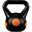 Kettlebell, MOVIT®, 8 kg, negru/portocaliu