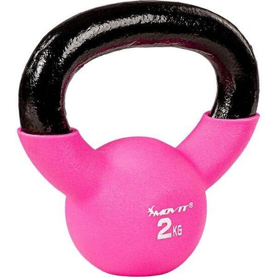 Kettlebell PRO - 2 - 24 kg, Kugelhantel aus Gusseisen mit Neoprenbeschichtung
