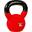 Kettlebell profesional, MOVIT®, 8 kg, fonta, rosu