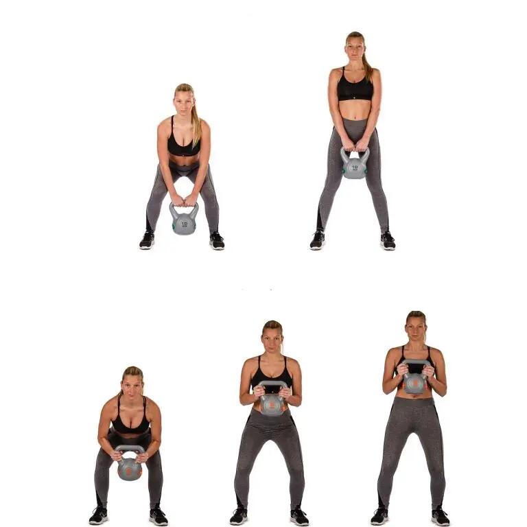 Kettlebell, MOVIT®, 6 kg, gri