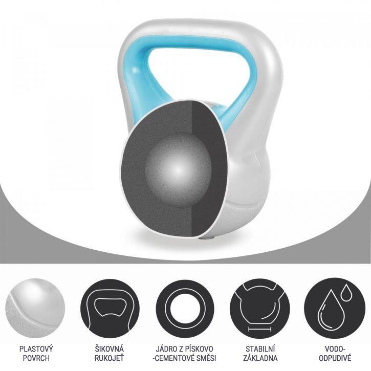 KETTLEBELL PLASTIQUE | STYLISH | MUSCULATION | AU CHOIX DE 2KG À 20KG 3/7