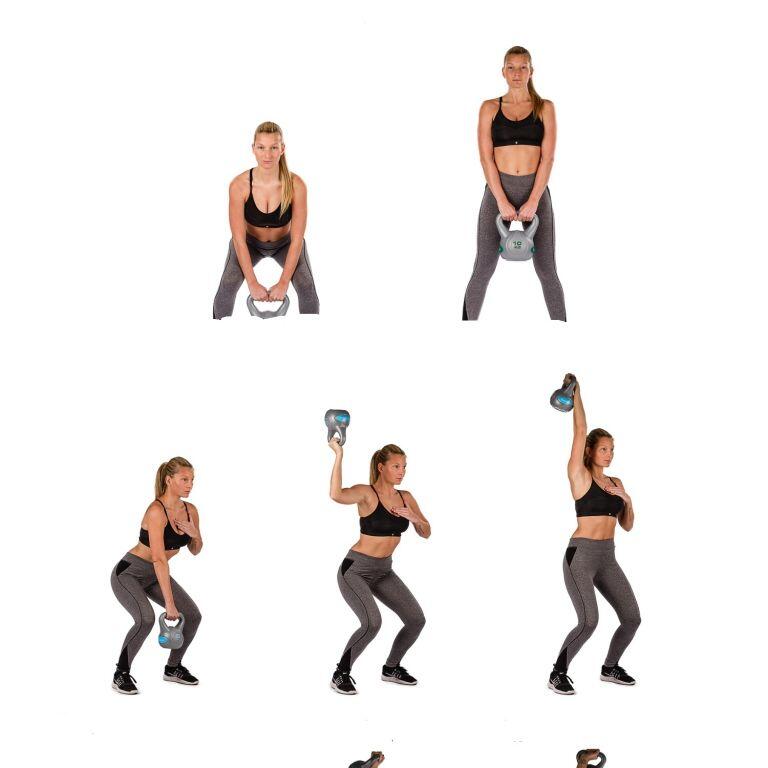 Kettlebell, MOVIT®, 6 kg, gri
