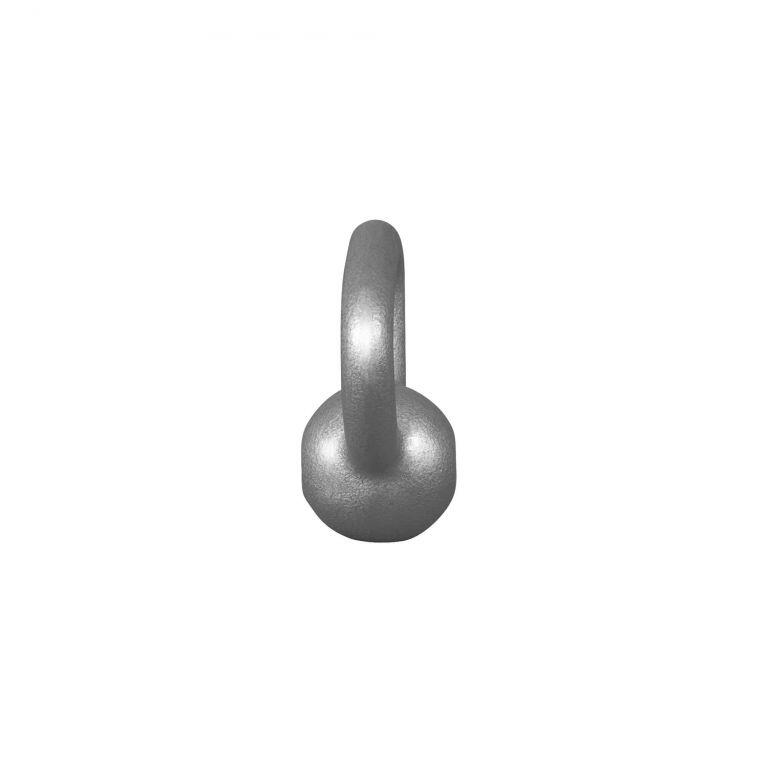 Kettlebell (2-32 kg) żeliwny treningowy srebrny Gorilla Sports trening siłowy 3/7