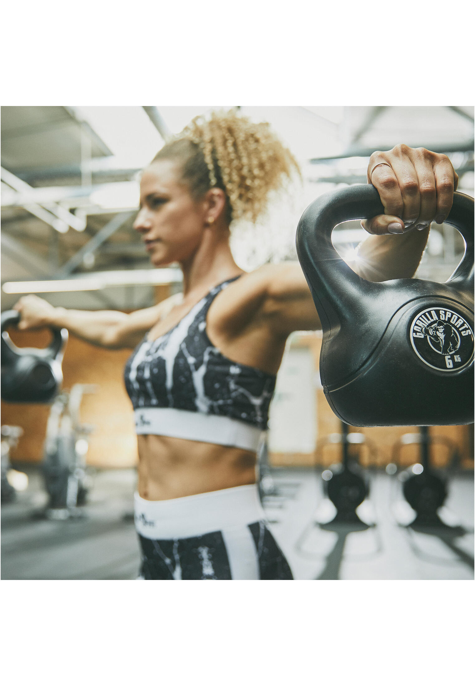 Fitness kettlebell činka pro silový trénink Gorilla Sports 6/7
