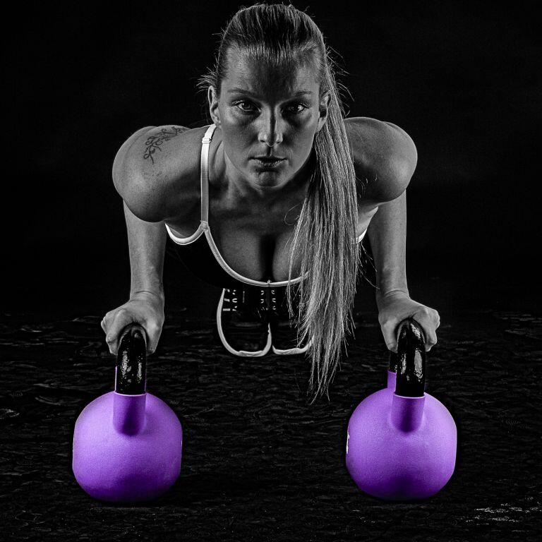Kettlebell en néoprène 8kg 3/7