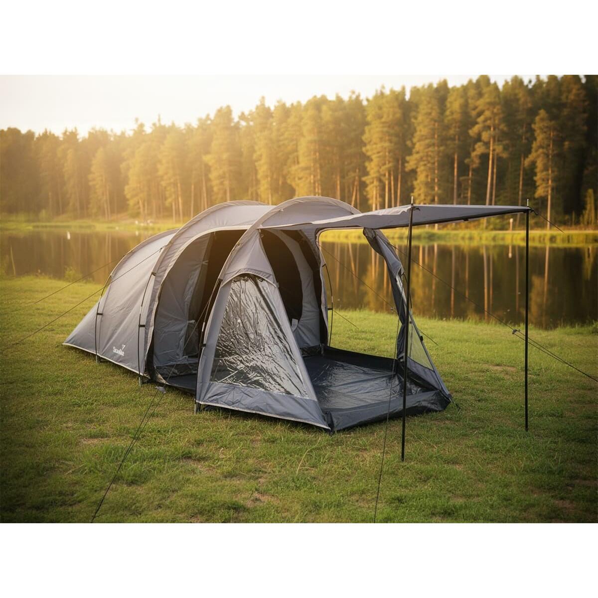 Tunelový stan Helgver 4 Sleeper s velkou předsíní 4/15