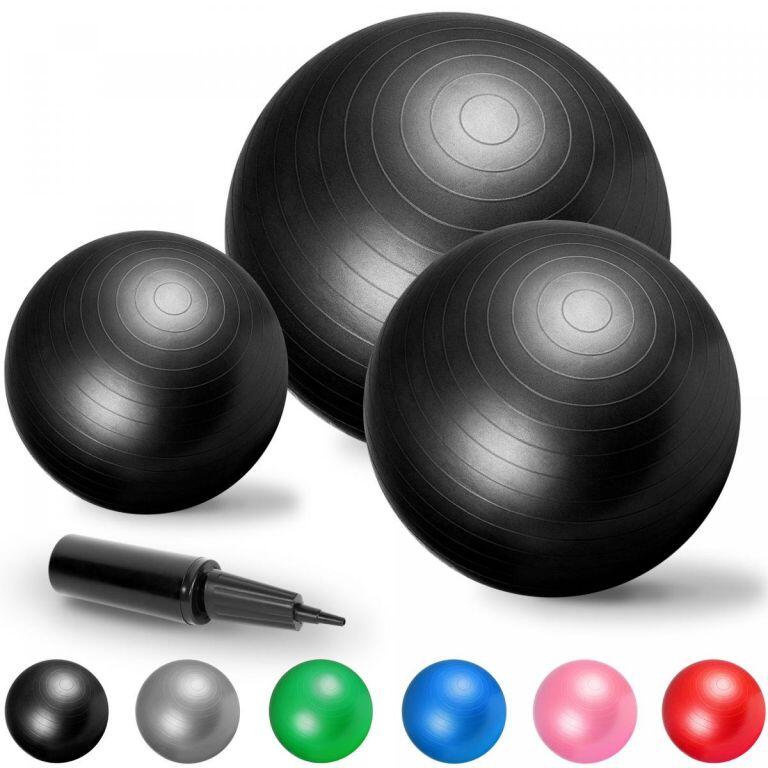 Minge de gimnastică Negru 75 cm