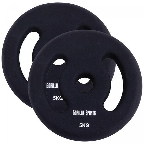 PAIRE DE DISQUES DE POIDS NÉOPRÈNE | FITNESS ET MUSCULATION | AU CHOIX DE 2KG À