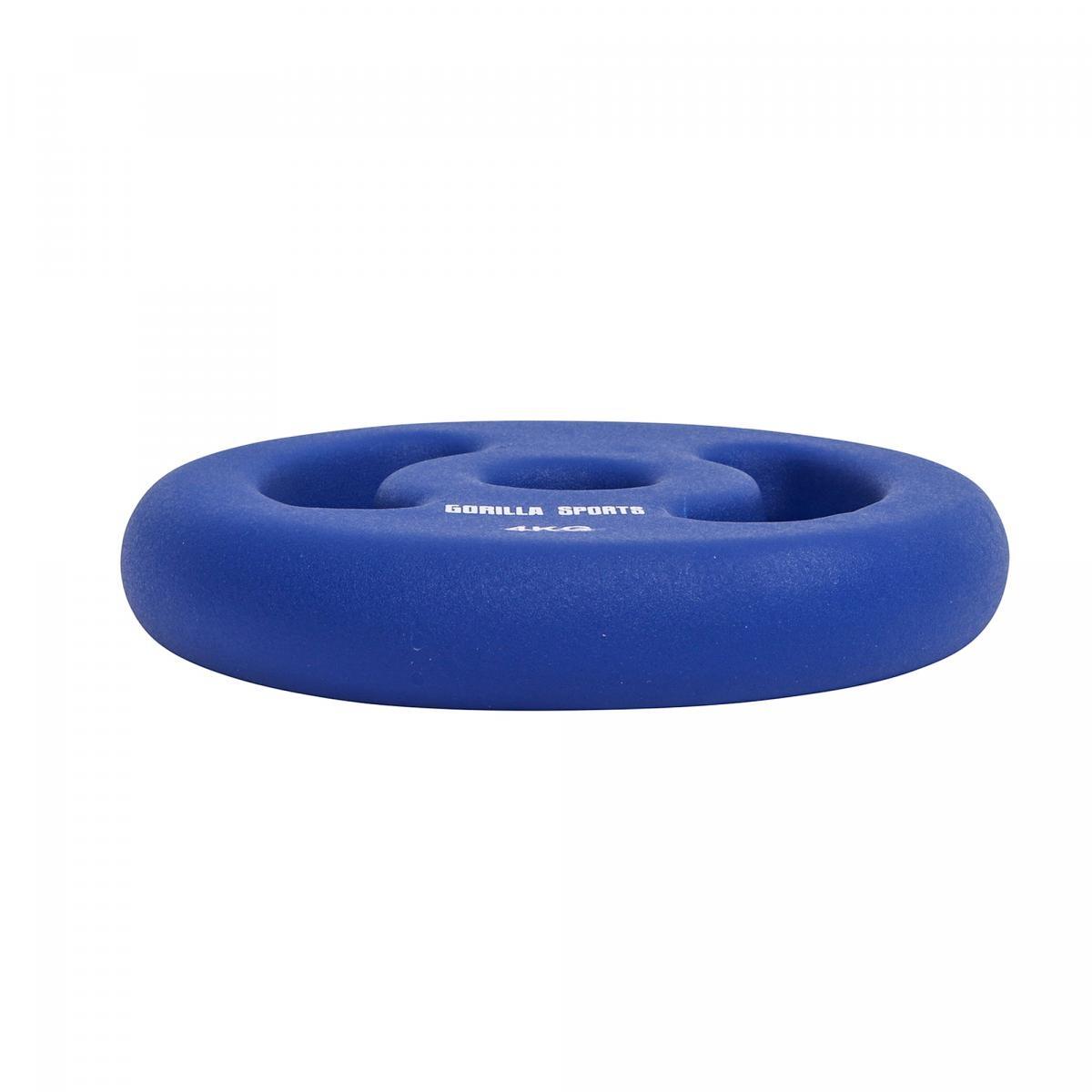 Dischi in neoprene GORILLA SPORTS 1–5 kg - ghisa, maniglie, foro 31 mm 4/7