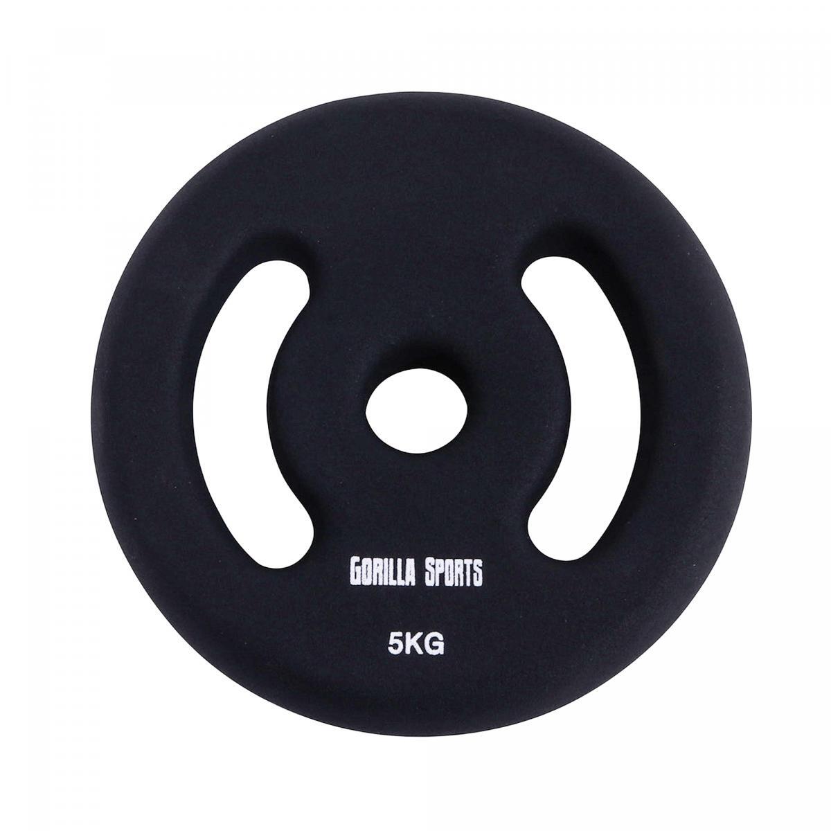 PAR DE DISCOS DE PESO EM NEOPRENE | FITNESS E MUSCULAÇÃO | ESCOLHA DE 2KG A 2/7