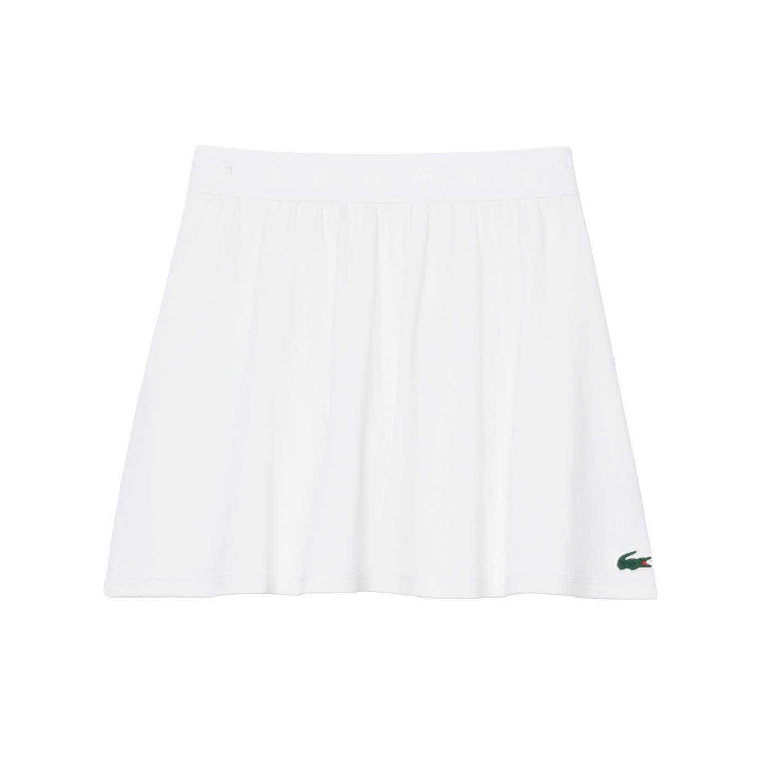 Lacoste Sport Ultra Dry Stretch Piqué Skirt White Women 4/4