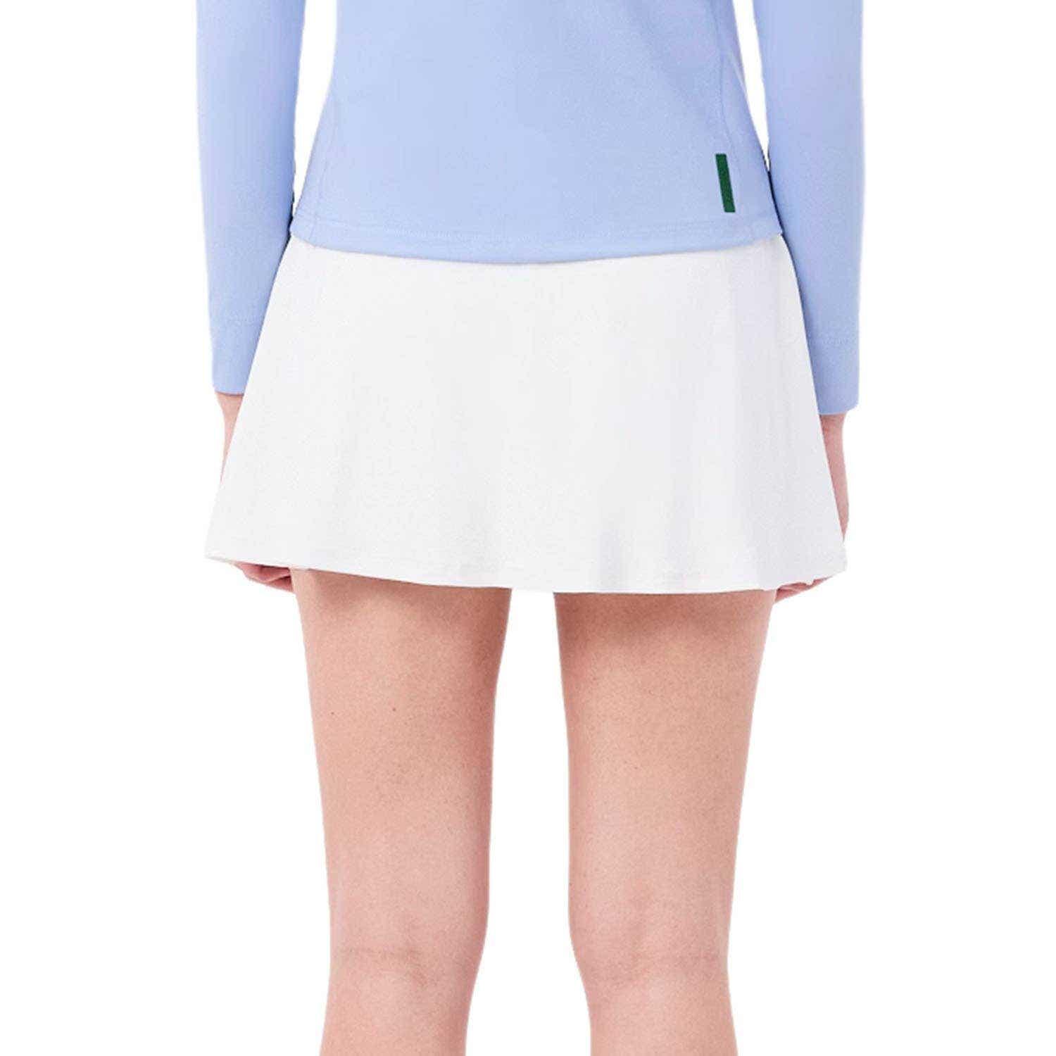 Lacoste Sport Ultra Dry Stretch Piqué Skirt White Women 3/4