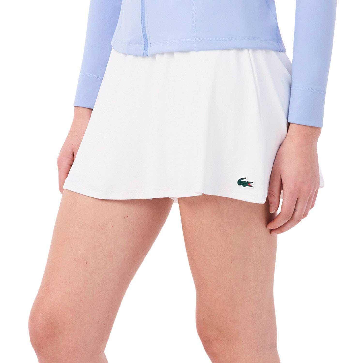 Lacoste Sport Ultra Dry Stretch Piqué Skirt White Women 2/4